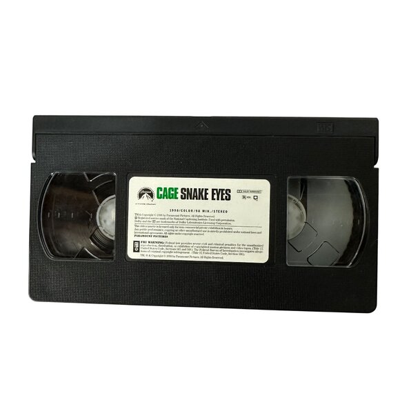 Snake Eyes VHS 1998 Thriller Starring Nicolas Cage Directed By Brian De Palma - Picture 3 of 9